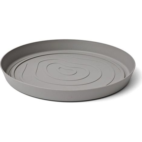 TeraPlast Sottovaso Orma Saucer 29 Fog Grey Grigio Plastica Riciclata