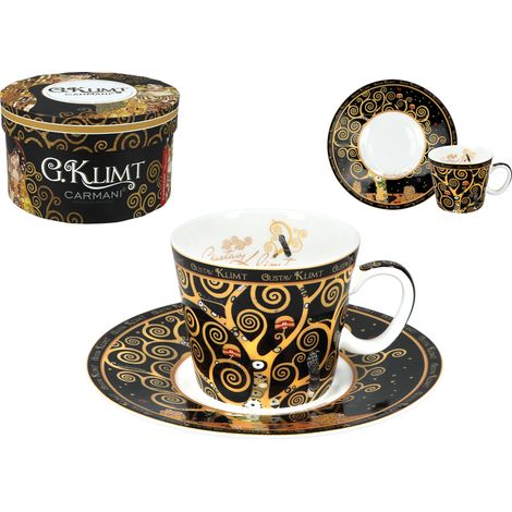 Tazzina da caffè espresso Carmani 90ml - Gustav Klimt/Albero della Vita (1/5)