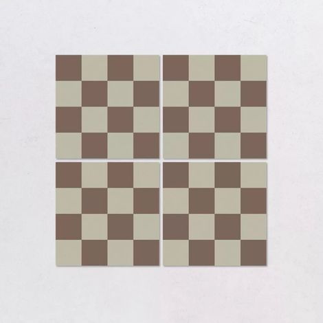 Carrelage Effet Damier MAKAI 20x20 cm Burdeos Makai