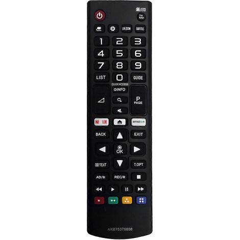 Télécommande de remplacement Akb75375608 pour 32Lk61 32Lk62 43Uk65 43Uk69 49Uk63--