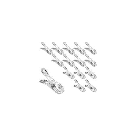 Set mit 15 Planenclips, Edelstahl, 5 cm Öffnung, für Aufstellpools, wetterfest (1/5)