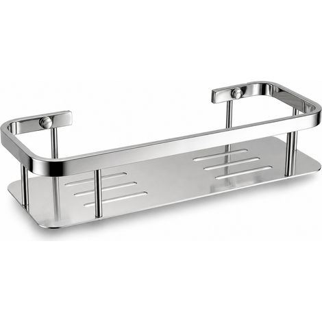 Étagère murale de douche en acier inox 304 34 cm brillante (1/5)