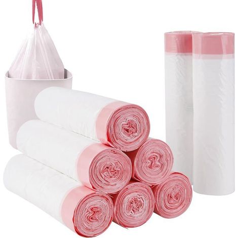 Lot de 120 sacs poubelle transparents 50L avec cordon de serrageDimensions 45 x 50 cmPlastique extra durable avec couture (1/4)