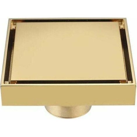 Full Copper brossé Gold flooring Étanche aux odeurs avec filtre noyau intérieur WC salle de bain machine à laver balcon cacher Gold flooring,de (1/4)