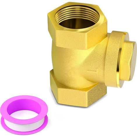 3/4" FBSP Brass Swing Check Valve,DN20,Plumbing Fitting to Prevent Fluid Backflow (Oil, Water, Gas, Air) (1/5)