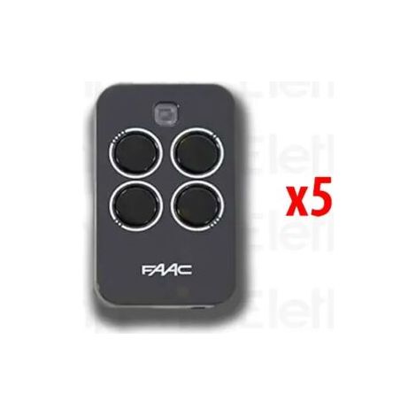 Télécommande FAAC 5 x 4 canaux XT4 433 RC 787456 (1/3)