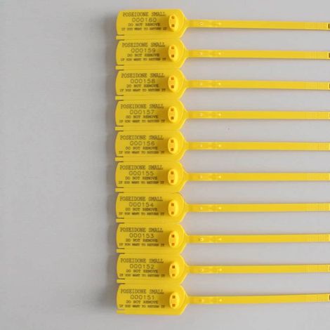 Sigilli in plastica senza inserto metallico scatto autobloccante a lunghezza fissa Numero Pezzi - 100 Sigilli