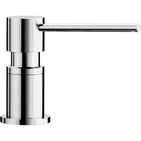 Blanco – Mitigeur distributeur de savon chrome – Contenance 300 ml – Diamètre découpe 35 mm – Design moderne et intemporel