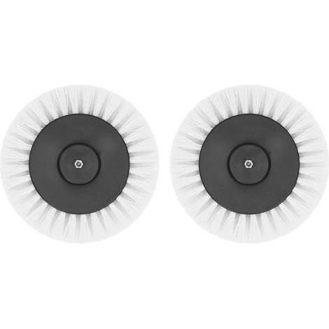 2 Pack 3.5 Inch Electric Drill Brush Head Durable Drill Brush Attachment for Carpets DecorationWhite