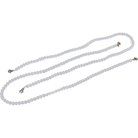 Perles acryliques 12mm haute transparence pour décoration de rideaux DIY et accessoires de mariage (1/5)