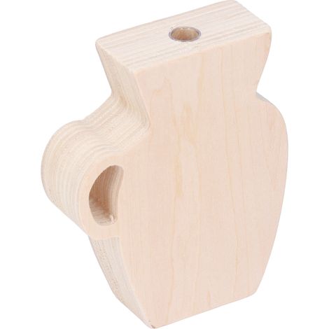Vase en bois style scandinave, design créatif et minimaliste, décoration rétro pour chambre d'hôte, petit vase floral en bois modèle YM-805 (1/5)