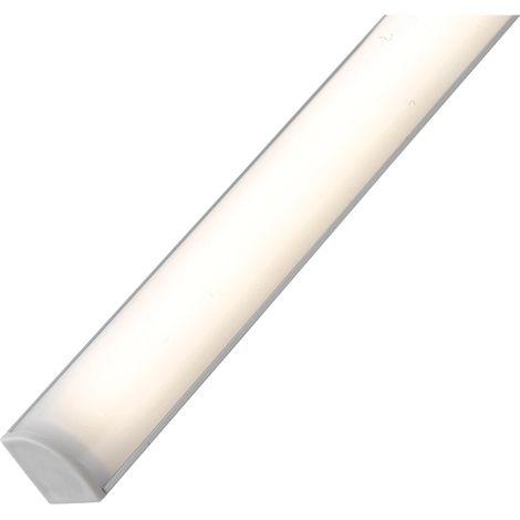 barra sottopensile angolare led "unix 60" con diffusore silver, 800 lm 4000 k (1/3)