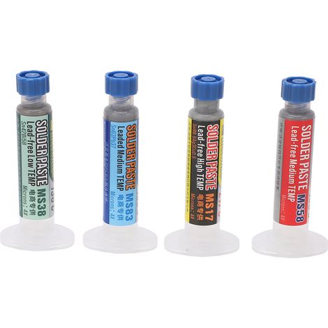 Kit 4 pièces pâte à souder faible résidu, excellente conductivité électrique, jeu de maintenance téléphone (1/5)