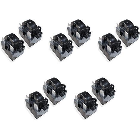 10X Pièce de Rechange 3 Broches QP2-4.7/QP2-4R7 4.7 Ohm Réfrigérateur PTC Relais de Démarrage/Démarreur pour la Plupart Des -Réfrigérateurs Et (1/5)