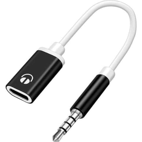 Adaptateur Audio USB-C Mâle vers 3,5 mm Femelle - Compatible Smartphones Tablettes PC Lecteurs MP3 CD - 1 Pièce
