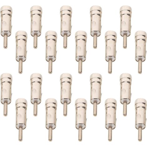 20pièces Adaptateur Antenne Radio pour Voiture eur Iso vers Din Adaptateur Antenne Autoradio sans Outils Compatible Principales Marques Automobiles (1/5)