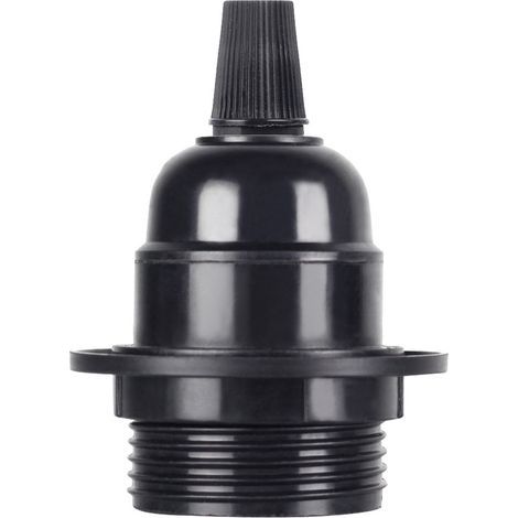 Douille à ampoule pour culot E27 Noir Style ancien ,250V 4A,PPA (1/5)