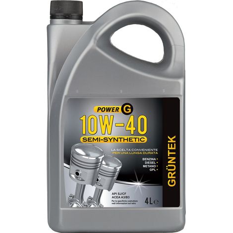 Olio Power-G Semi-sintetico 4L 10W40 per motori Diesel Benzina (1/4)
