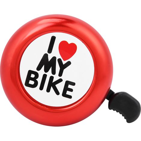 Sonnette vélo de montagne puissante, son clair, accessoire vélo léger et durable (rouge)