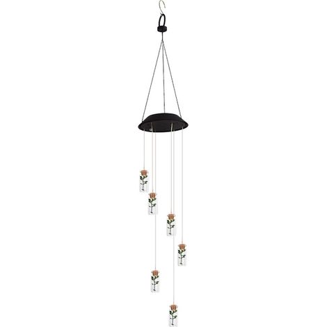 Vent Cloche Lampsolaire Vent à Vent Solaire LED Lampe à Contre-Vent Colorée Souhaitant la Bouteille de Bouteille Décor pour Jardin Expérimente Automatiquement du Vent (1/5)
