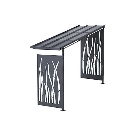 Mottez Tettoia per biciclette a x L 2360 x 5600 mm in (1/2)