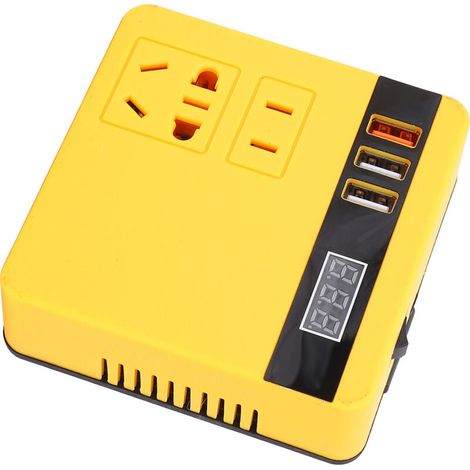 120W Battery Powered Power Inverter, 18V to 21V DC to AC Converter with 3 USB Ports, for Charging Phones and Laptops (1/5)