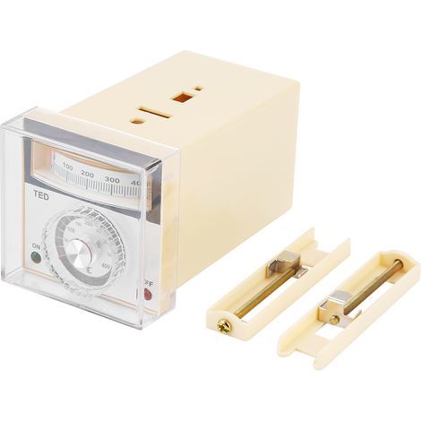 TED-2001 Zeiger-Temperaturregler, Thermostat Typ K 0–400 °C 220 V AC (1/5)