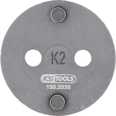 KS Tools 150.2038 Bremskolben-Werkzeug Adapter K2, Ø 45mm