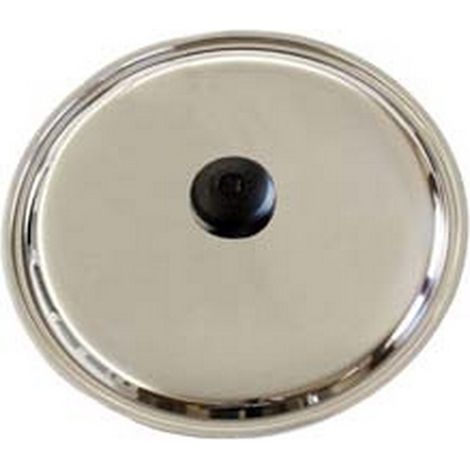 4PZ COPERCHIO ACCIAIO INOX -  cm 22