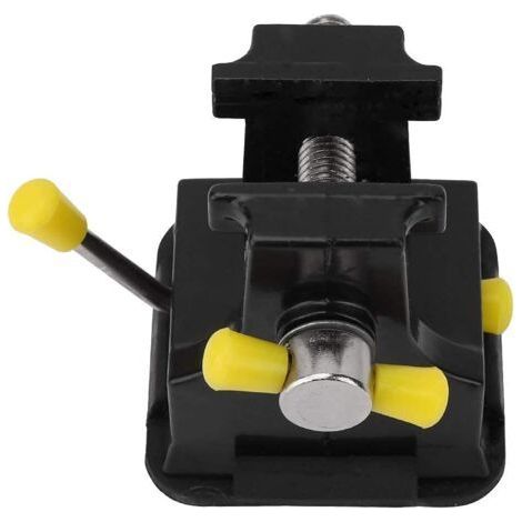Universal Mini Bench Vise 38mm, Aluminum Alloy Bench Vise, Mini Carving Table Vise with Suction Cup Base, DIY Tool for Model Cutting (1/4)