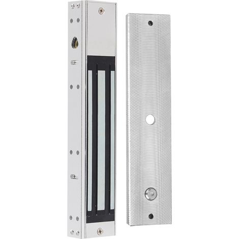 Serrure magnétique 12V 280 kg pour porte simple, voyant LED intégré (1/5)