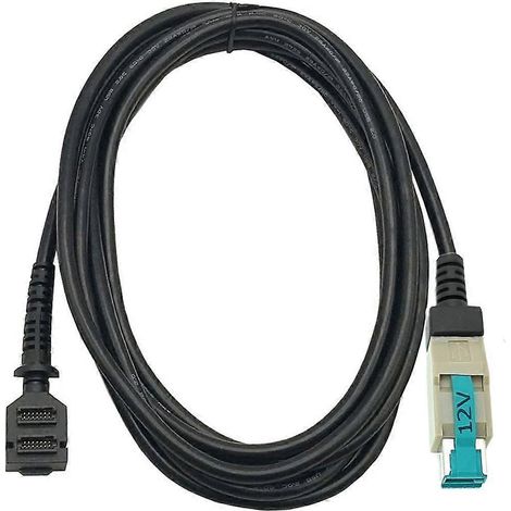 Câble de scanner 2 m / 6,5 pi, 12 V, USB 8 broches pour Verifone VX820 - Installation facile (1/4)