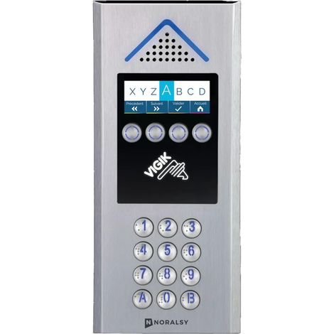 Noralsy – Interphone clavier 4G avec connectivité avancée – Alimentation 12V – Installation murale – Gestion des accès à distance
