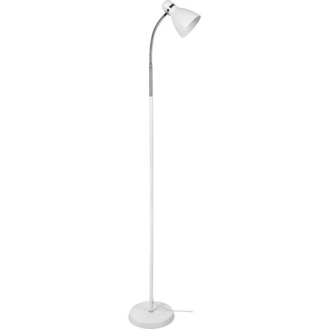 Lámpara de Pie MEGARA 1xE27 Al.155xD.22cm Blanco (1/5)
