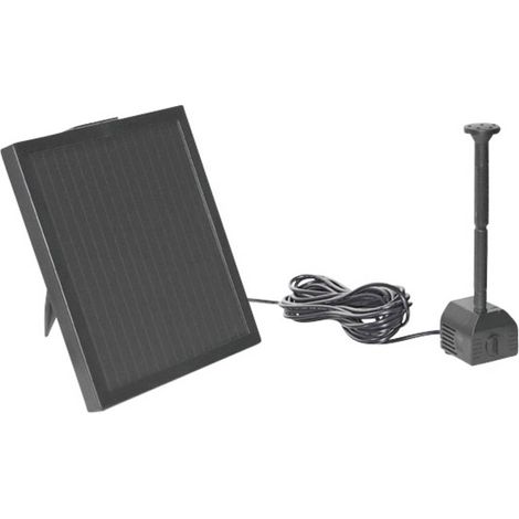 Pompe solaire pour fontaine – Débit max 150 l/h – Hauteur de refoulement max 0.45 m – Longueur de câble 5 m – SKU 40277 – Pontec (1/4)