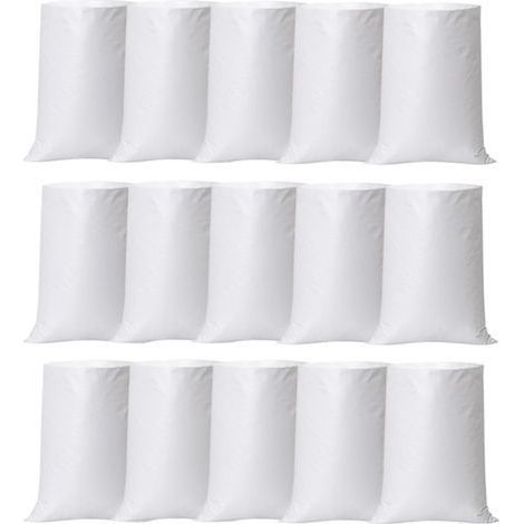 15 Stoffsäcke, PP-Stoffsäcke 60 x 105 cm, große, robuste Bauschuttsäcke, Getreidesäcke, Transportsäcke, Sandsäcke, Lagersäcke – Tragfähigkeit 50 kg (1/5)