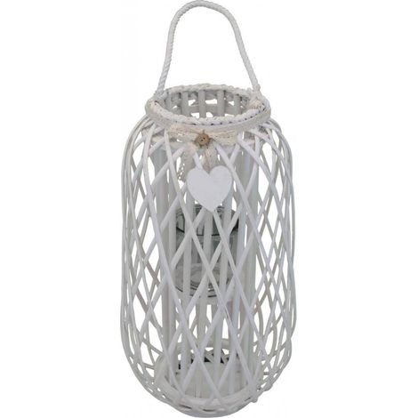 Lanterna Floriane   in Vimini Bianco (1/3)