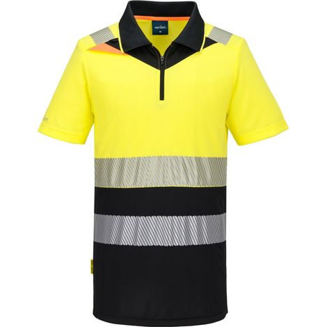 Dx4 Polo Hv Classe 1 - Taglia M - Giallo/nero - Portwest