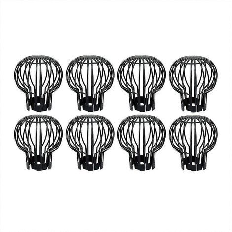 8Pcs Protection Gouttière Plastique, Filtre Descente Eau Pluie, Pare-Feuilles Drainage, Grille Anti-Débris pour Conduit Pluvial (1/5)