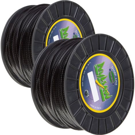 2 bobines fil débroussailleuse Cranté 4 mm x 74 m Nylsaw (1/5)