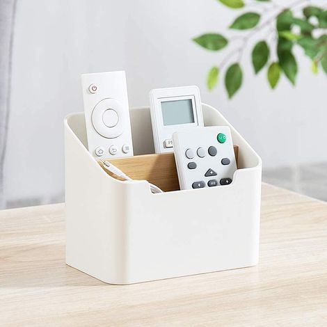 Boîte de rangement pour télécommande de bureau, fournitures de bureau, maison