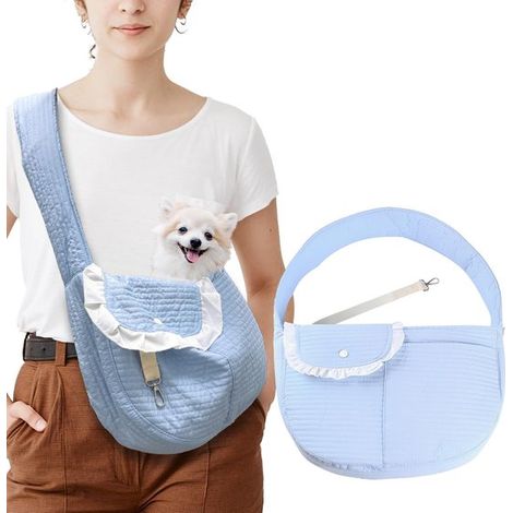 Dailygoods Komfortable Hundetragetasche Hundetragetasche Transporttasche für Hunde Sicherheitsabdeckung 10 cm breiter Schultergurt Weiches (1/5)