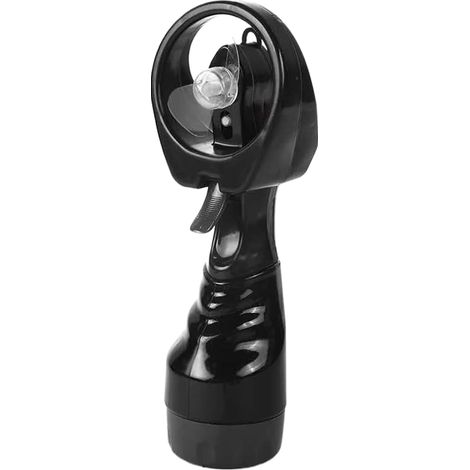 Ventilateur portable avec brumisation, dispositif de refroidissement de camping, de réservoir d'eau de 27 x 10 cm-noir (1/5)