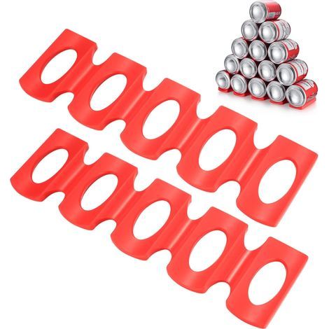 Set di 2 portabottiglie da frigorifero, porta lattine universale in silicone, organizer per bottiglie di vino e birra da frigo. (1/5)