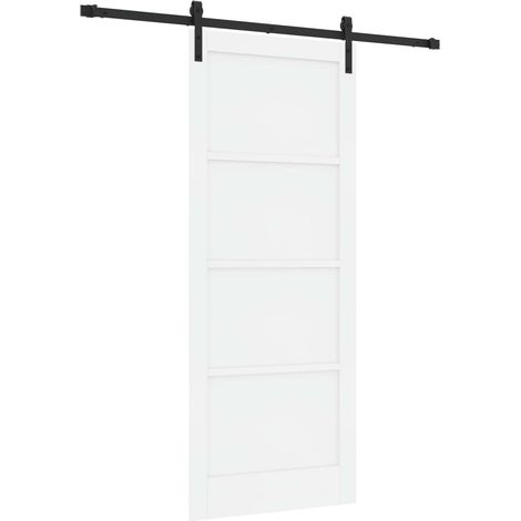 Porta scorrevole 86 x 211 cm Legno Massello di Pino vidaXL (1/5)