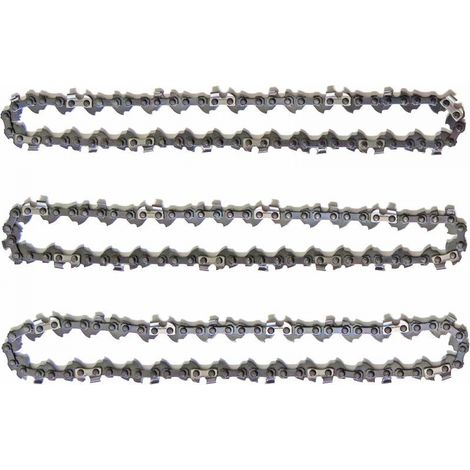 Cadenas para podadoras de pértiga, paquete de 3, para barra de 10" (25 cm), 40 eslabones de transmisión, retroceso bajo, compatibles con Black & Decker, Ryobi, Ferrex, Primaster y otros (1/5)