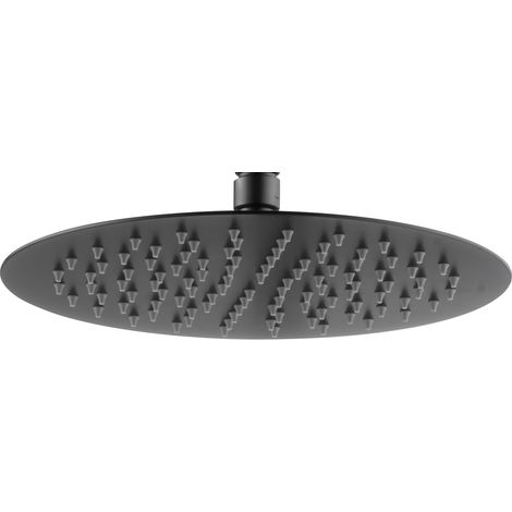 Rociador redondo estándar acero inox antical negro