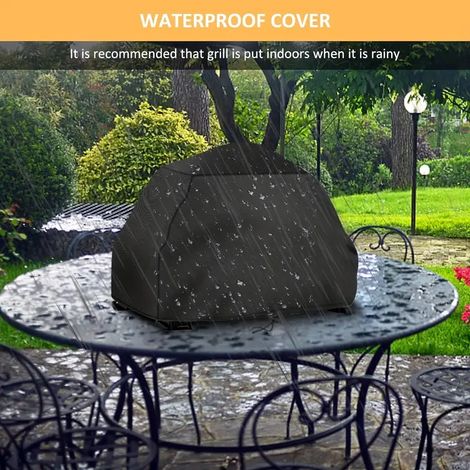 Housse de protection pour barbecue d'extérieur - Housse de barbecue de table en tissu Oxford 600D (1/4)