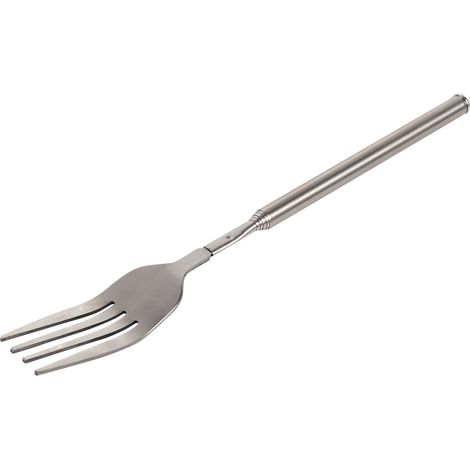 BBQ Télescopique Dner Extensible Fruits Dessert Long Manche Fourchette En Acier Inoxydable Couverts (1/5)