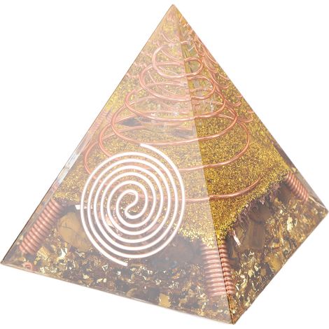 Pyramide de 6 cm à énergie positive, décoration de bureau pour la maison, générateur d'énergie de méditation et de guérison (1/5)